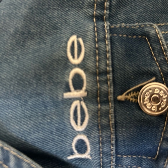 Bebe Girls 7-8 crop denim coat new condition- did not fit - Picture 11 of 11